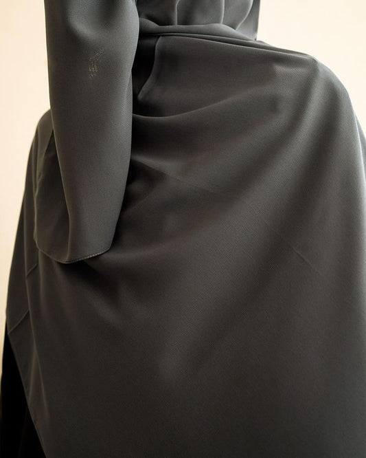 Hijab & Niqab Set - Charcoal Grey